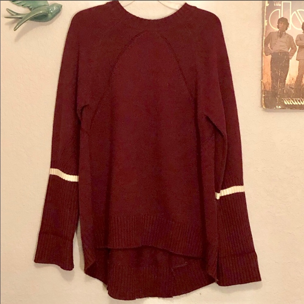 Burgundy oversized sweater